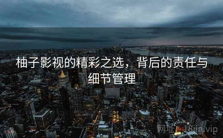柚子影视的精彩之选，背后的责任与细节管理